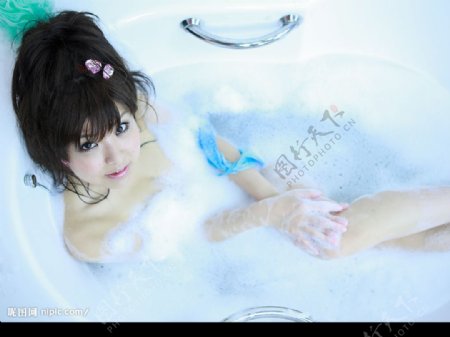美女沐浴洗澡spa
