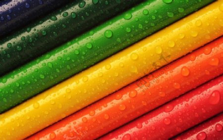 色彩多彩的蜡笔