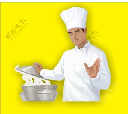 白色厨师