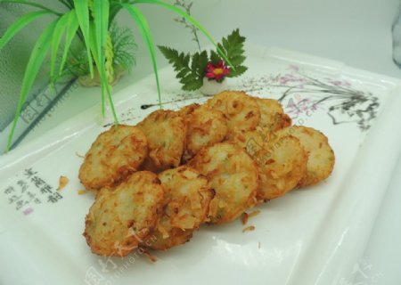 斑艺虾饼