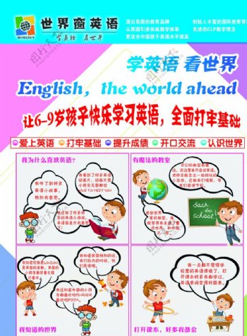 英语教育DM传单单页