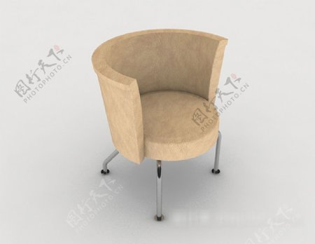 现代个性圆休闲椅子3d模型下载