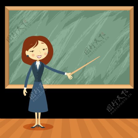 讲课的女老师免抠png透明图层素材