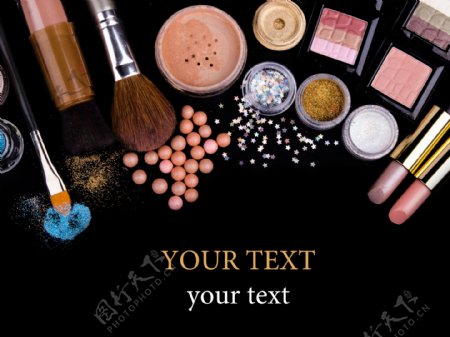 化妆工具与化妆品图片