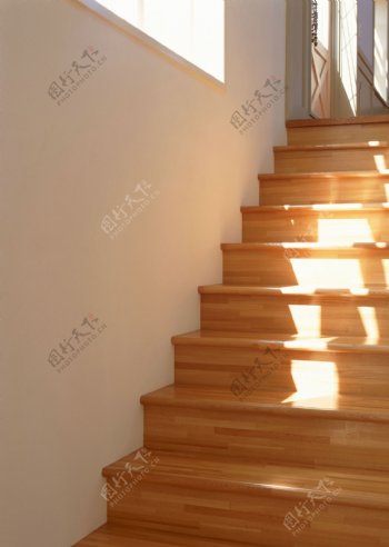 室内楼梯阶梯局部摄影图片