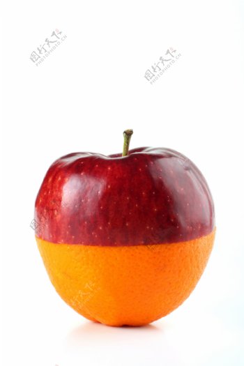 艺术苹果橙子组合图片