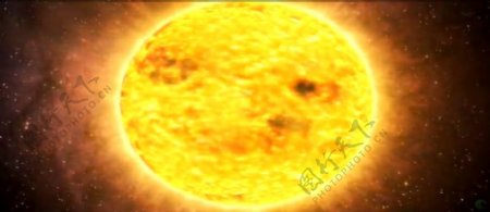 太阳系外行星Anextrasolarplanetorbitingastar高清视频素