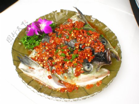 荷香剁椒鱼头图片