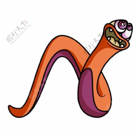 动物字母蛇图片