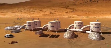 火星基地BaseonMars高清视频素材