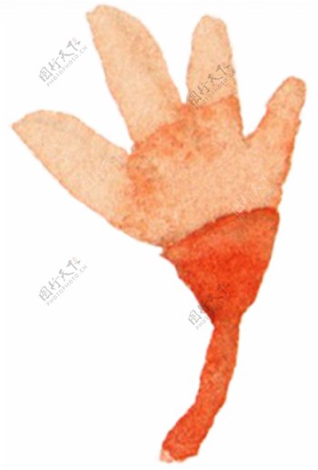 橘红色钝角枫叶形图片素材