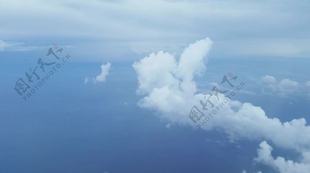 天空云彩航拍视频