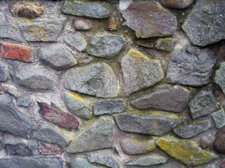 墙面上的岩石