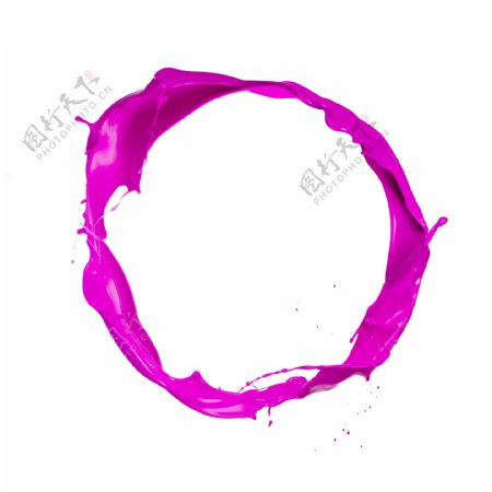 粉色圆球油漆喷溅图片