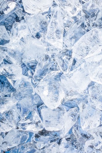 冰冻的碎冰块背景图片