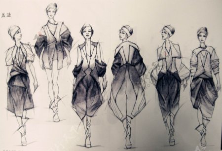 6款时尚女装设计图册