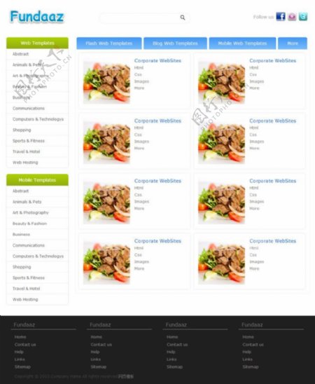点餐系统网页素材