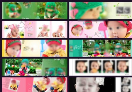 韩版宝宝照相册模版图片