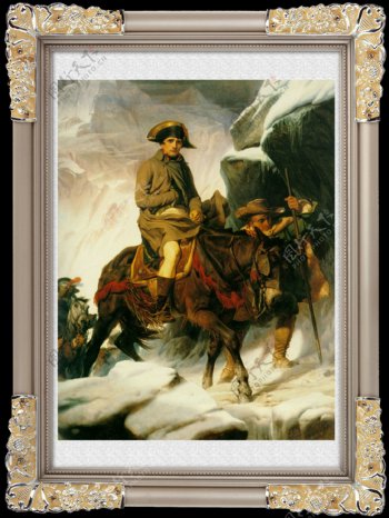 拿破仑油画图片