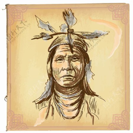 土著男人的头像图片