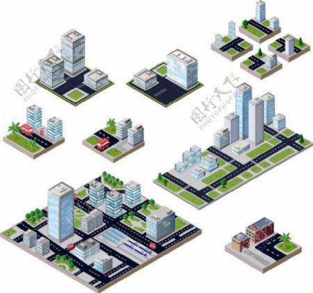 城市建筑元素图片