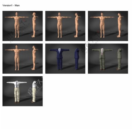 3D男人模型免费下载