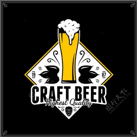 菱形啤酒标志图片