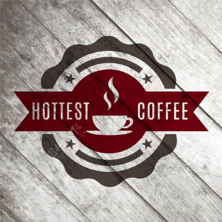 复古咖啡标志图片