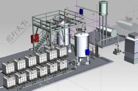 生物柴油钻井液生产设备机械模型