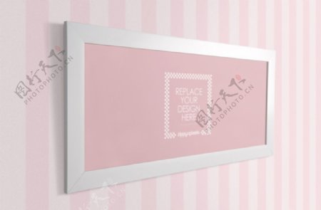 粉色镜框