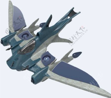 鲨鱼喷气式战斗机机械模型