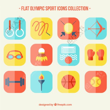 平面设计中的奥运体育收藏