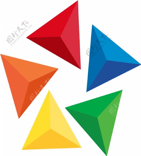五色色彩logo