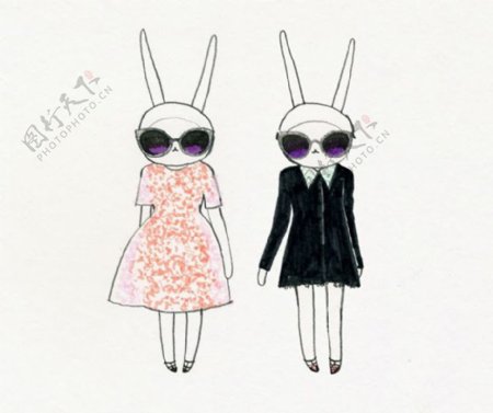 2款兔子女装设计图