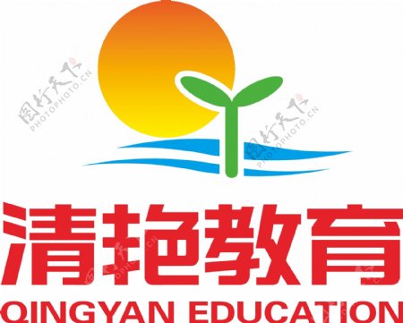 清艳教育logo