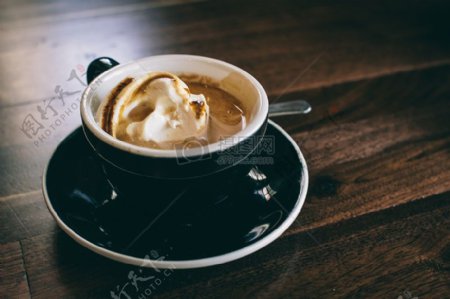 咖啡杯子卡布奇诺咖啡咖啡拿铁咖啡奶油