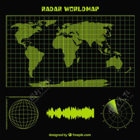 雷达的世界地图