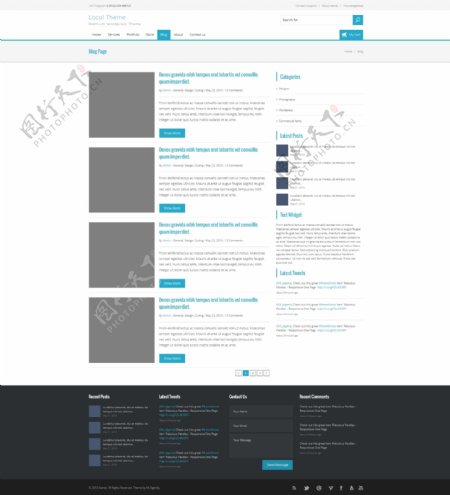 网站高档设计模板