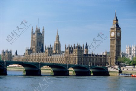 伦敦大桥全景图片