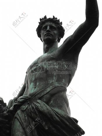 伦敦青铜器雕像