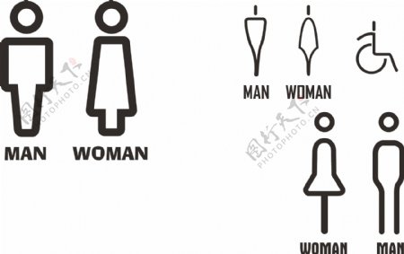 卫生间男女标识