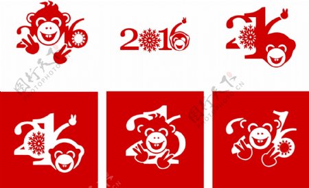 猴子头像2016字体设计
