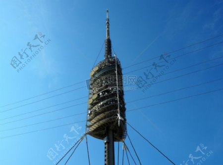 电视塔塔广播发射塔技术巴塞罗那架构建设具有里程碑意义