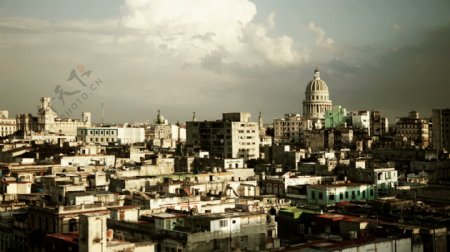哈瓦那天际泛运动背景视频免费下载