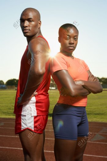 黑人长跑运动员高清图片