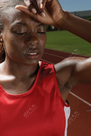 黑人女性长跑运动员高清图片