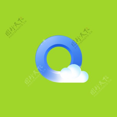 仿QQ浏览器图标质感图标