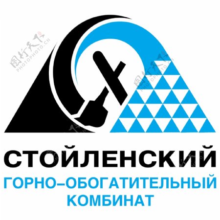 蓝色logo设计