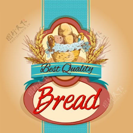 面包海报模板