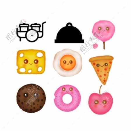 甜筒饼干ICON食品厨具图标图片免费下载